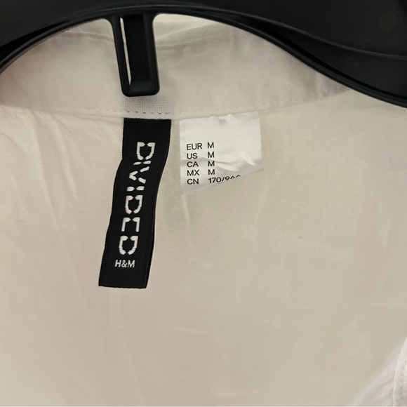 H&M Lightweight Cotton Button-Down White Size M - Picture 3 of 7